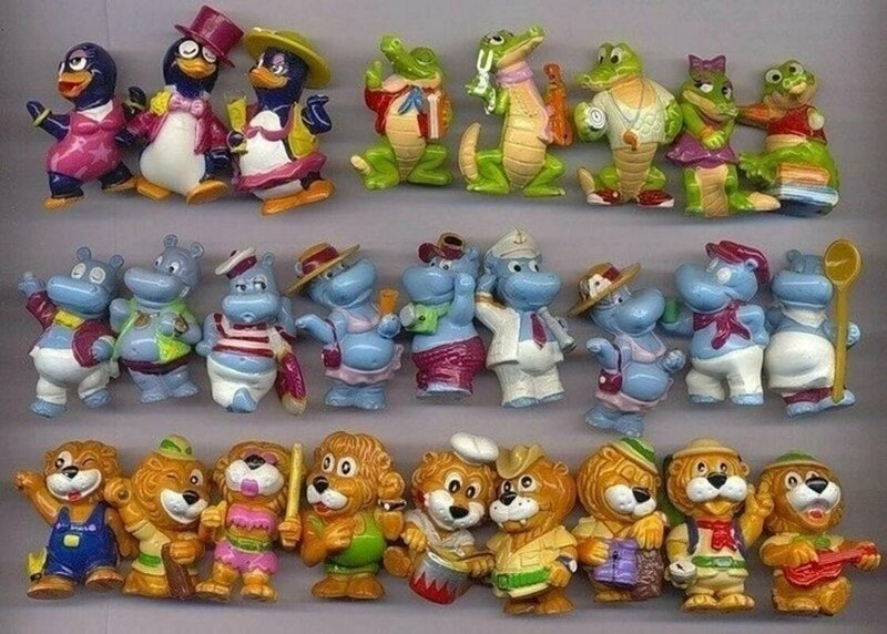миниатюрные игрушки, которые выпускались коллекциями
