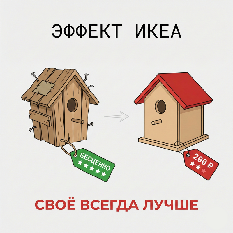 Эффект ИКЕА: когнитивное искажение и ценность собственного труда